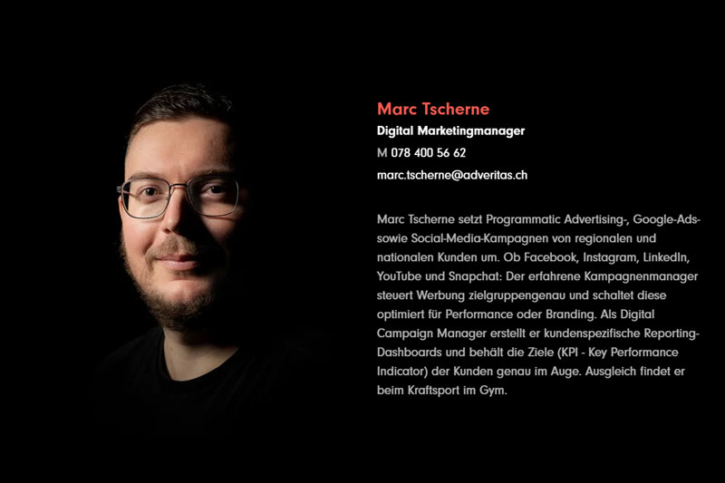 Adveritas Team Marc Tscherne